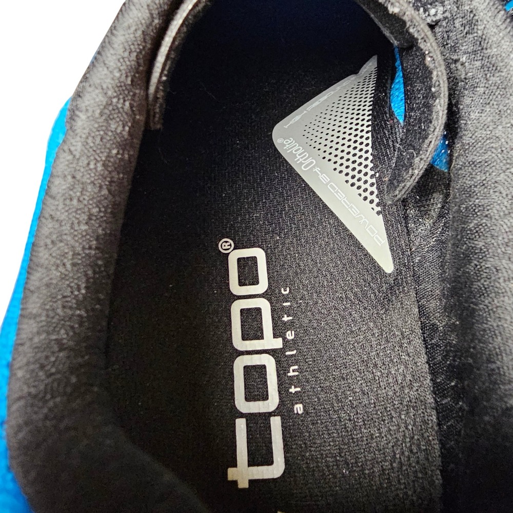 Topo Athletic Zephyr Mens 11.5 Blue Black Road Running Shoes ZipFoam Gorpcore - Picture 3 of 14